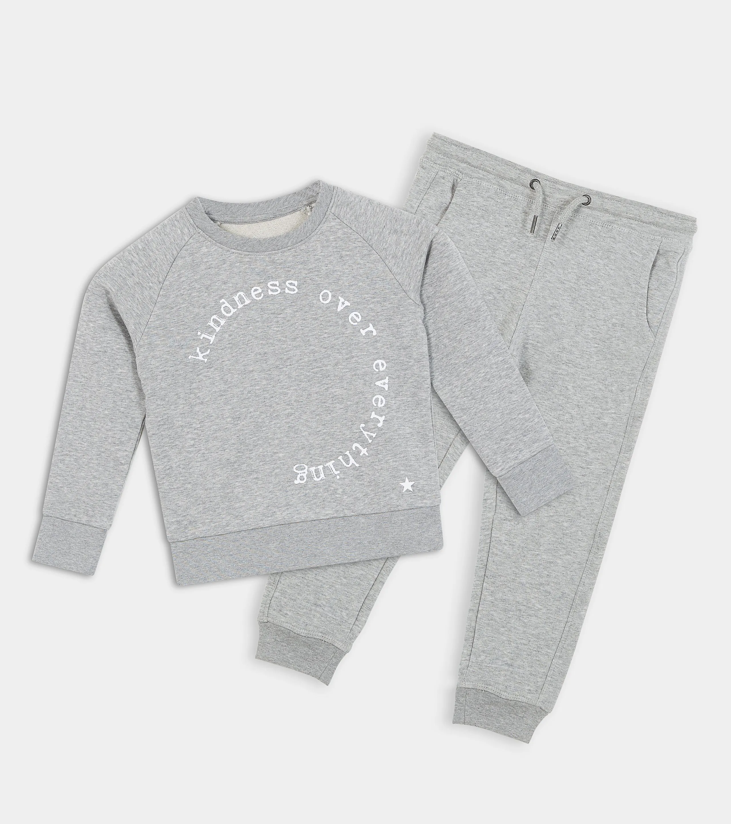 Kids Grey & White SMITH WEBB™ Logo Joggers
