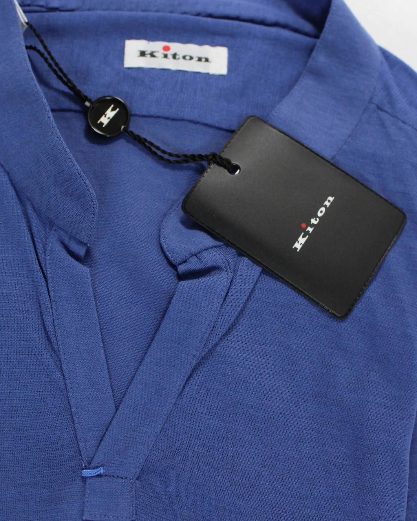 Kiton Band Collar Shirt Dark Blue 39 - 15 1/2 SALE