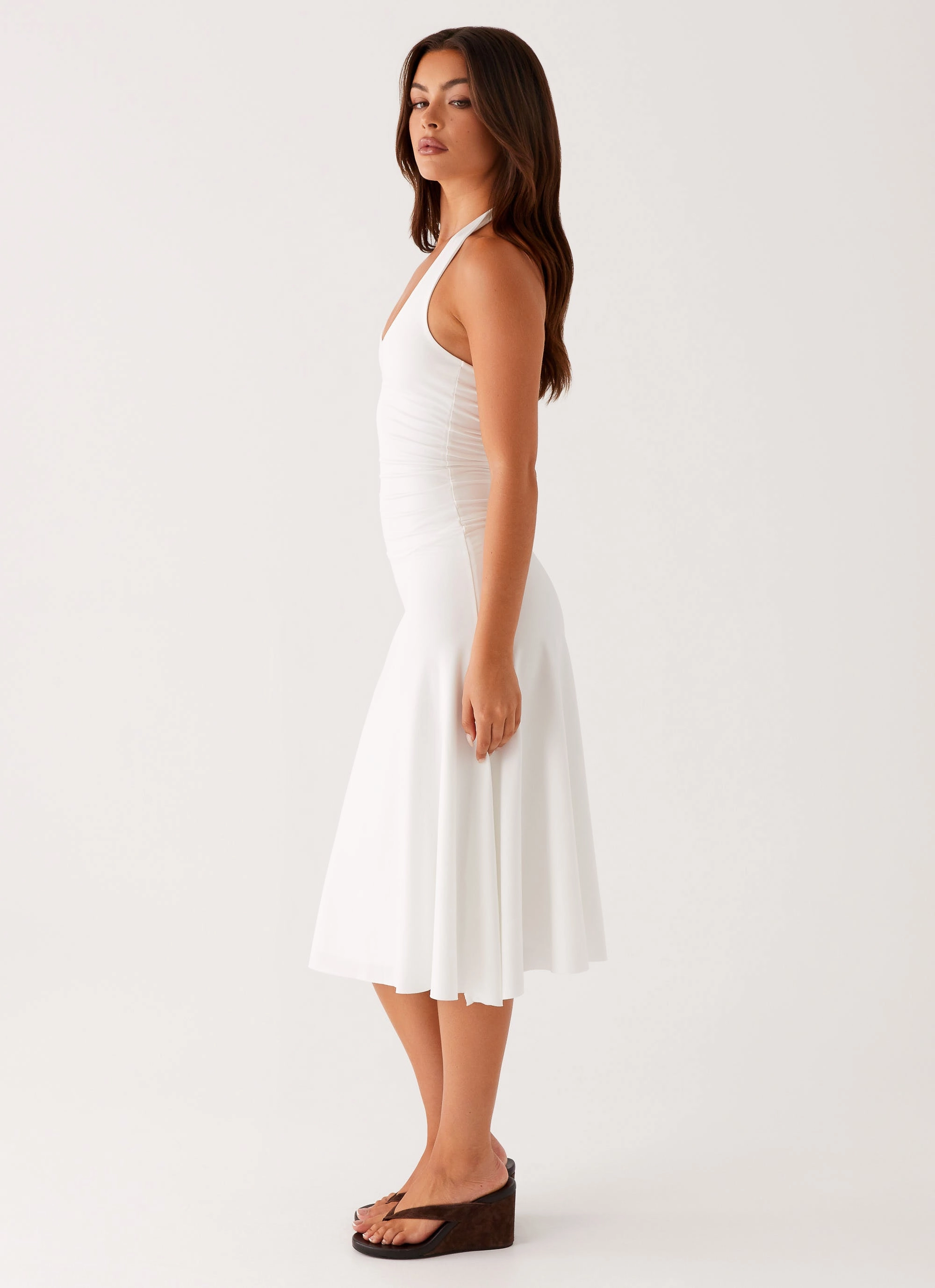 Klyne Midi Dress - Ivory Relaxed Mood Hand-Wash