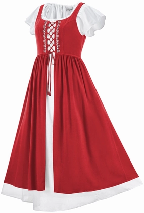 Tassel-Detail Liesl Overdress Set Limited Edition Poppy Red