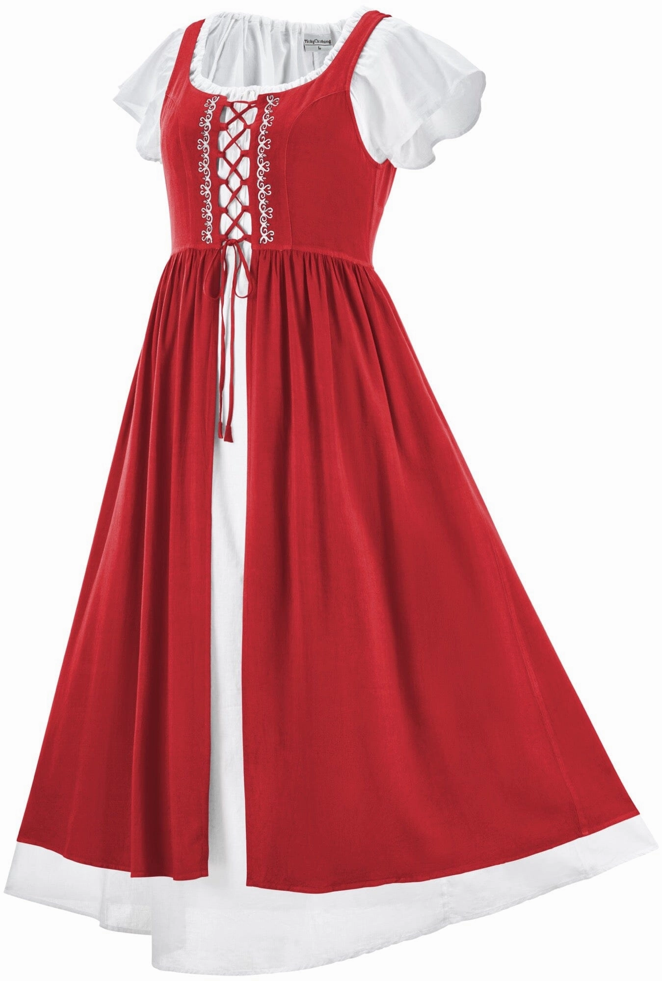 Tassel-Detail Liesl Overdress Set Limited Edition Poppy Red
