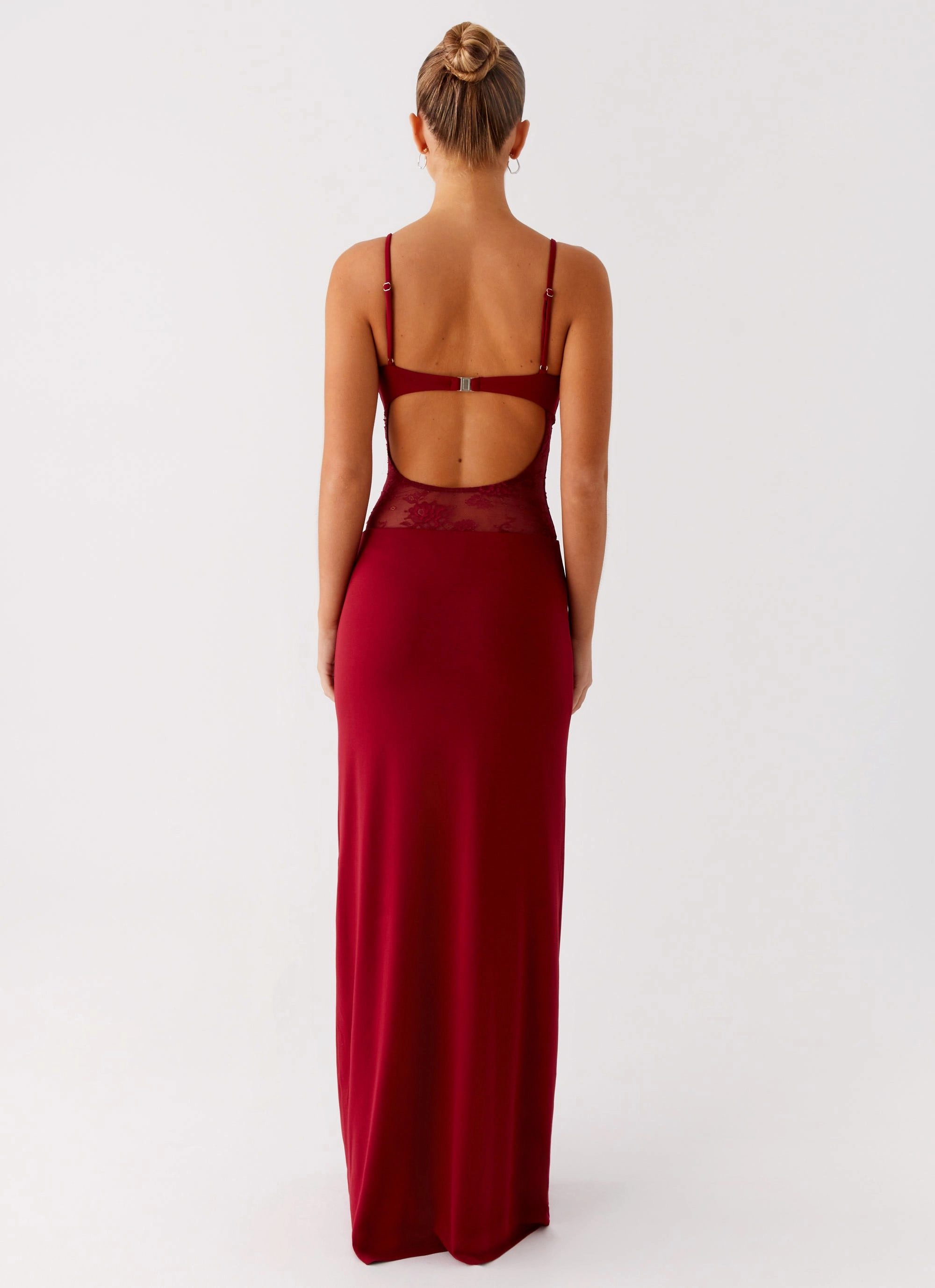 Envy Maxi Dress - Maroon Balanced Texture