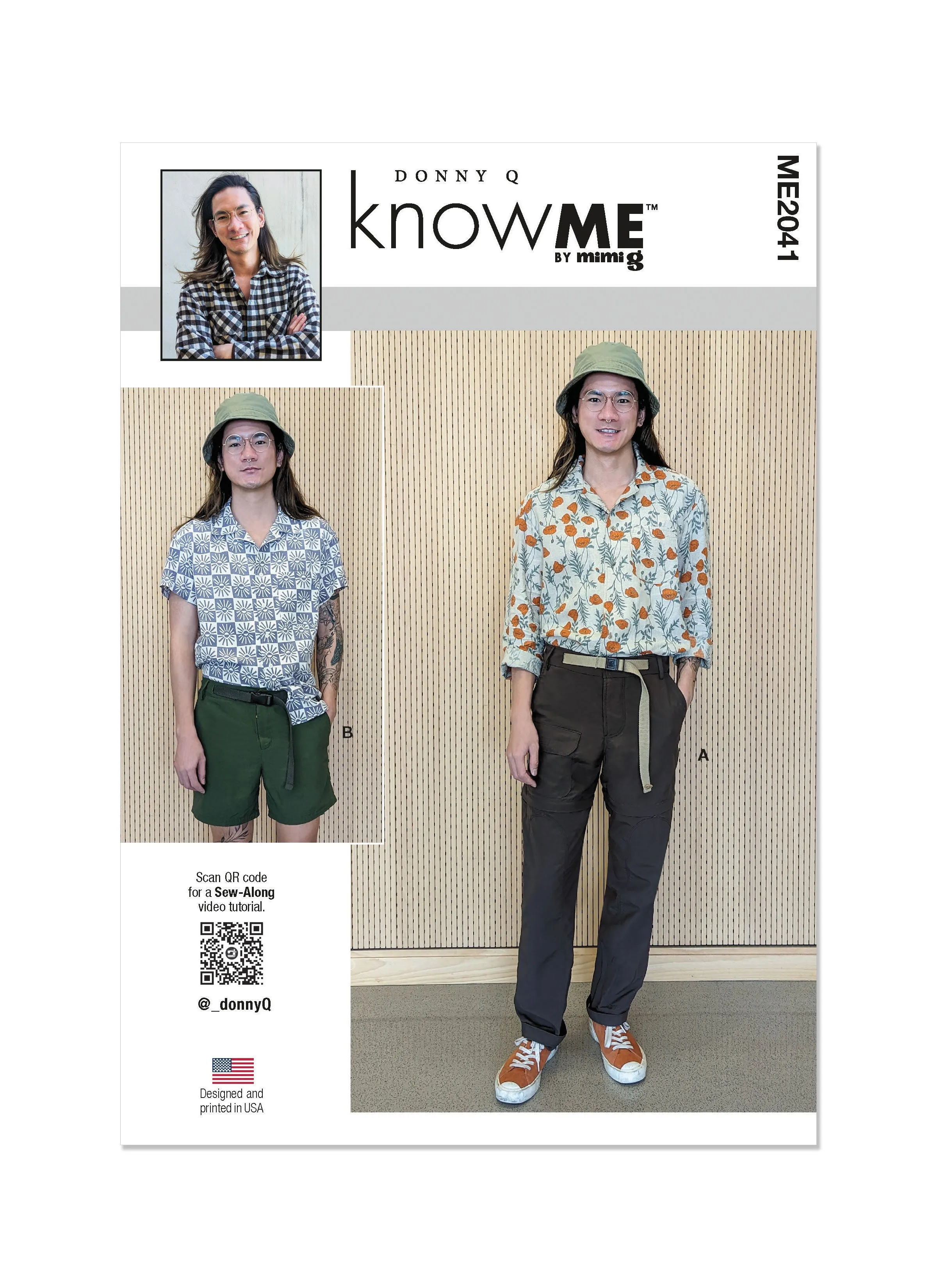 KnowMe Pattern Me2041 Men's Convertible Pants and Shorts