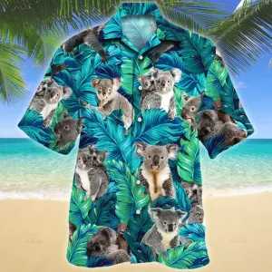 Koala Lovers Gift Hawaiian Shirt,  Animal Hawaiian Shirt Men, women, Short Sleeve Hawaiian Aloha Shirt