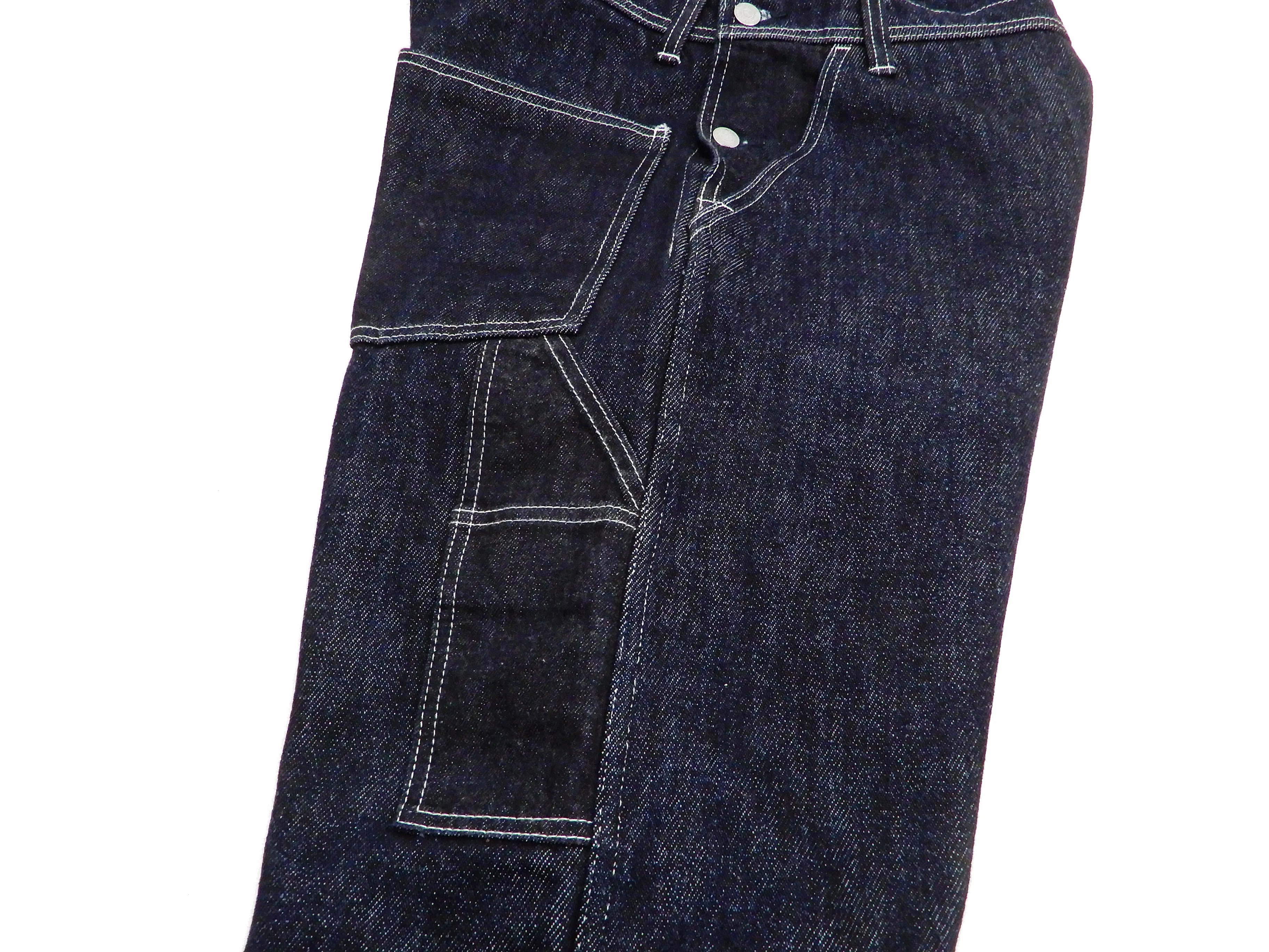 Kojima Genes Overalls Men's Casual 21 oz. Ultra Heavy Indigo Denim Bib Overall RNB-1321 rnb1321