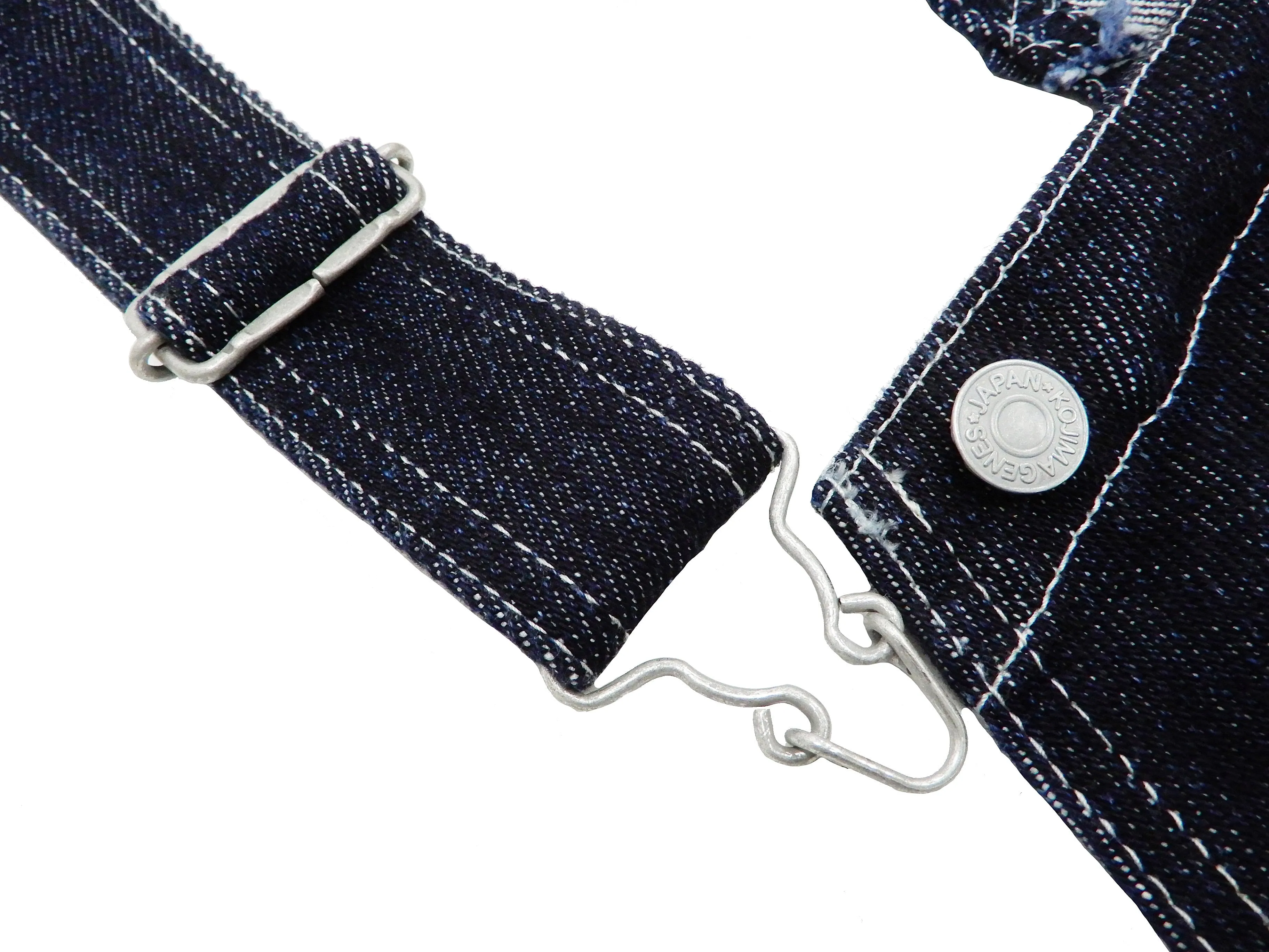 Kojima Genes Overalls Men's Casual 21 oz. Ultra Heavy Indigo Denim Bib Overall RNB-1321 rnb1321