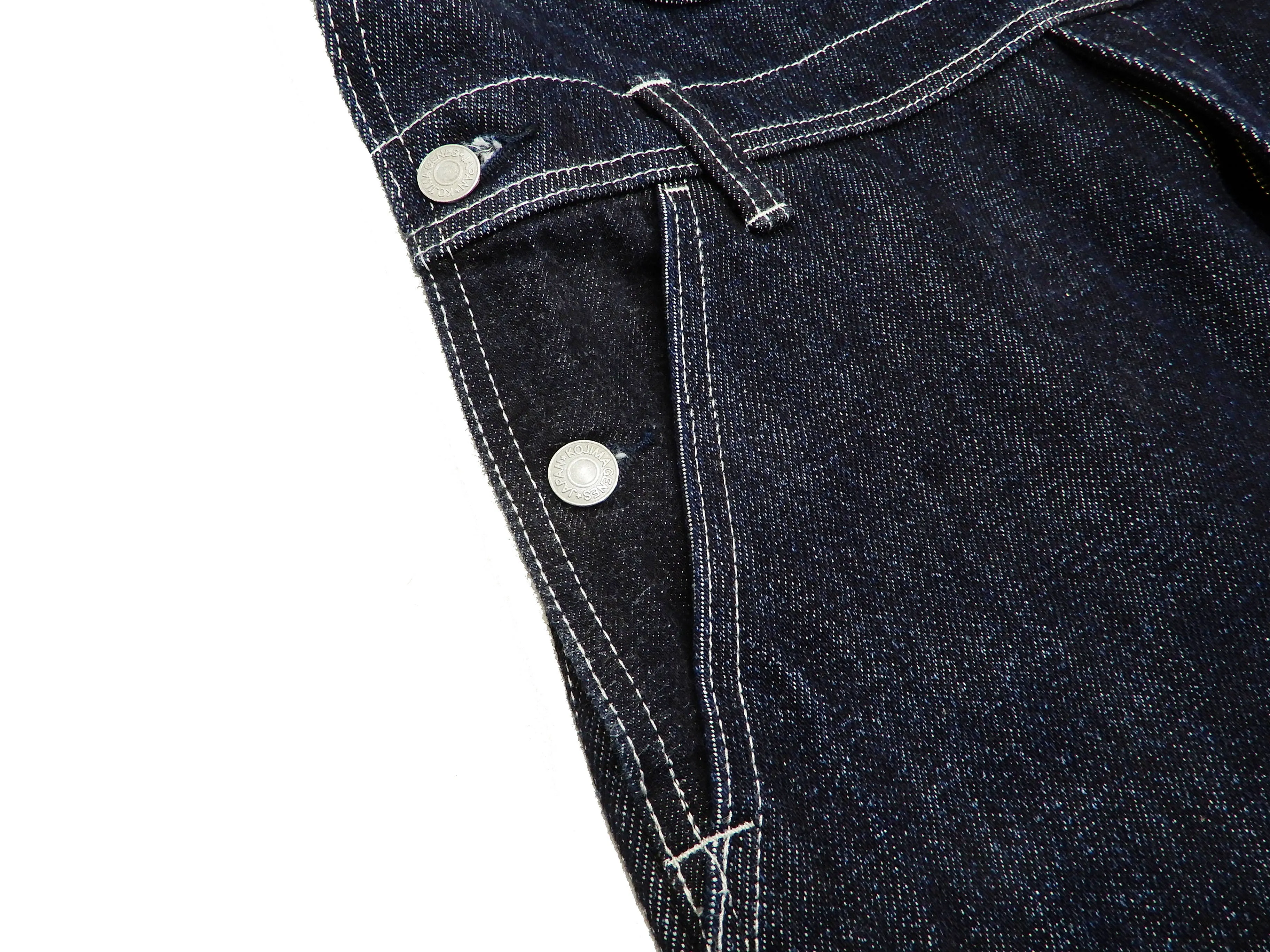 Kojima Genes Overalls Men's Casual 21 oz. Ultra Heavy Indigo Denim Bib Overall RNB-1321 rnb1321
