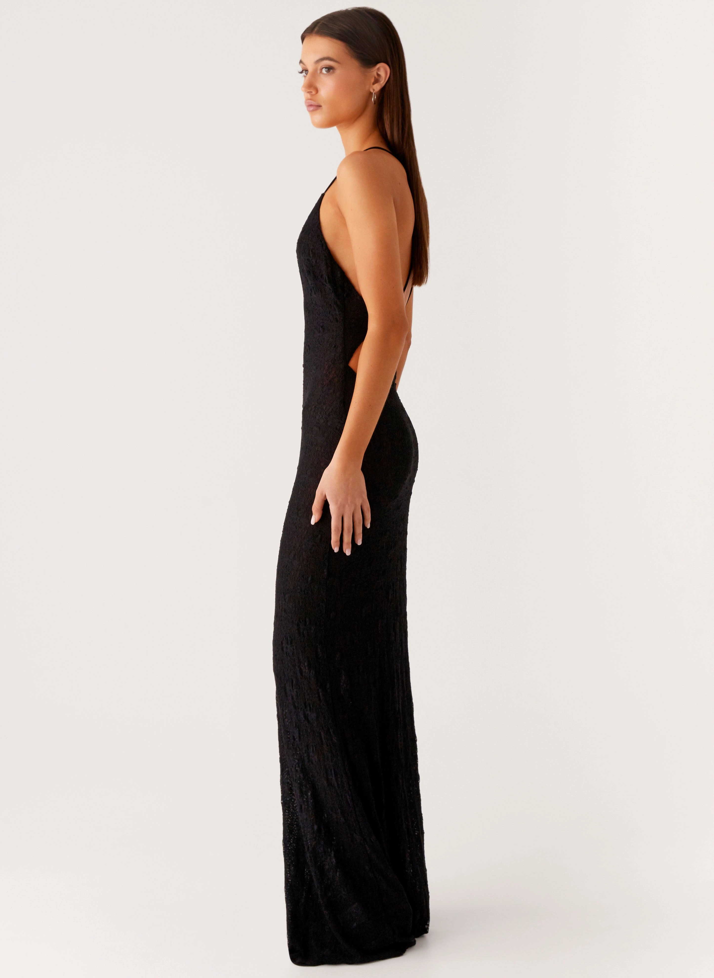 Soft Profile Fashionable Wear Kylia Maxi Dress - Black