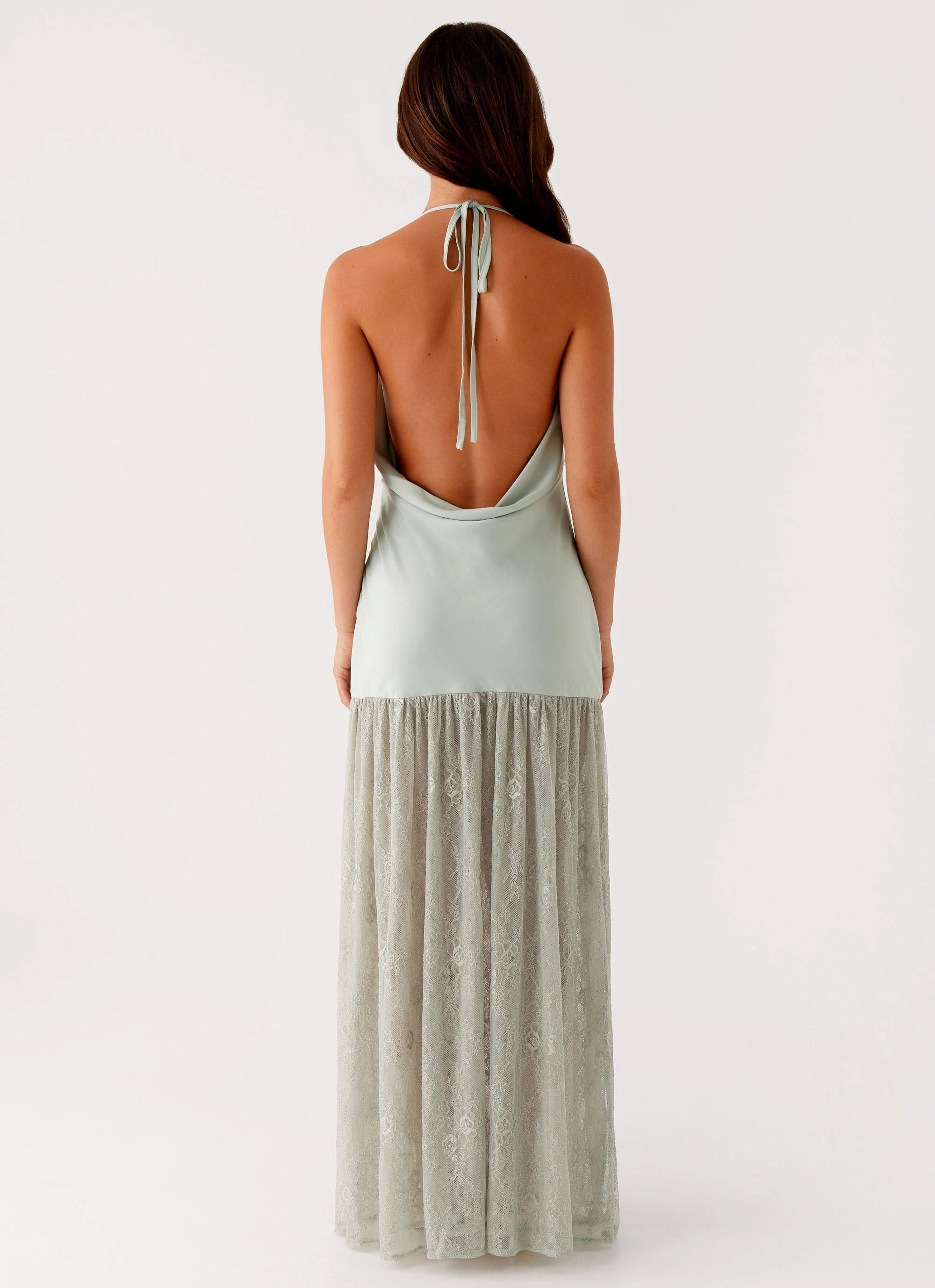 Kylie Maxi Dress - Sage Office Glam