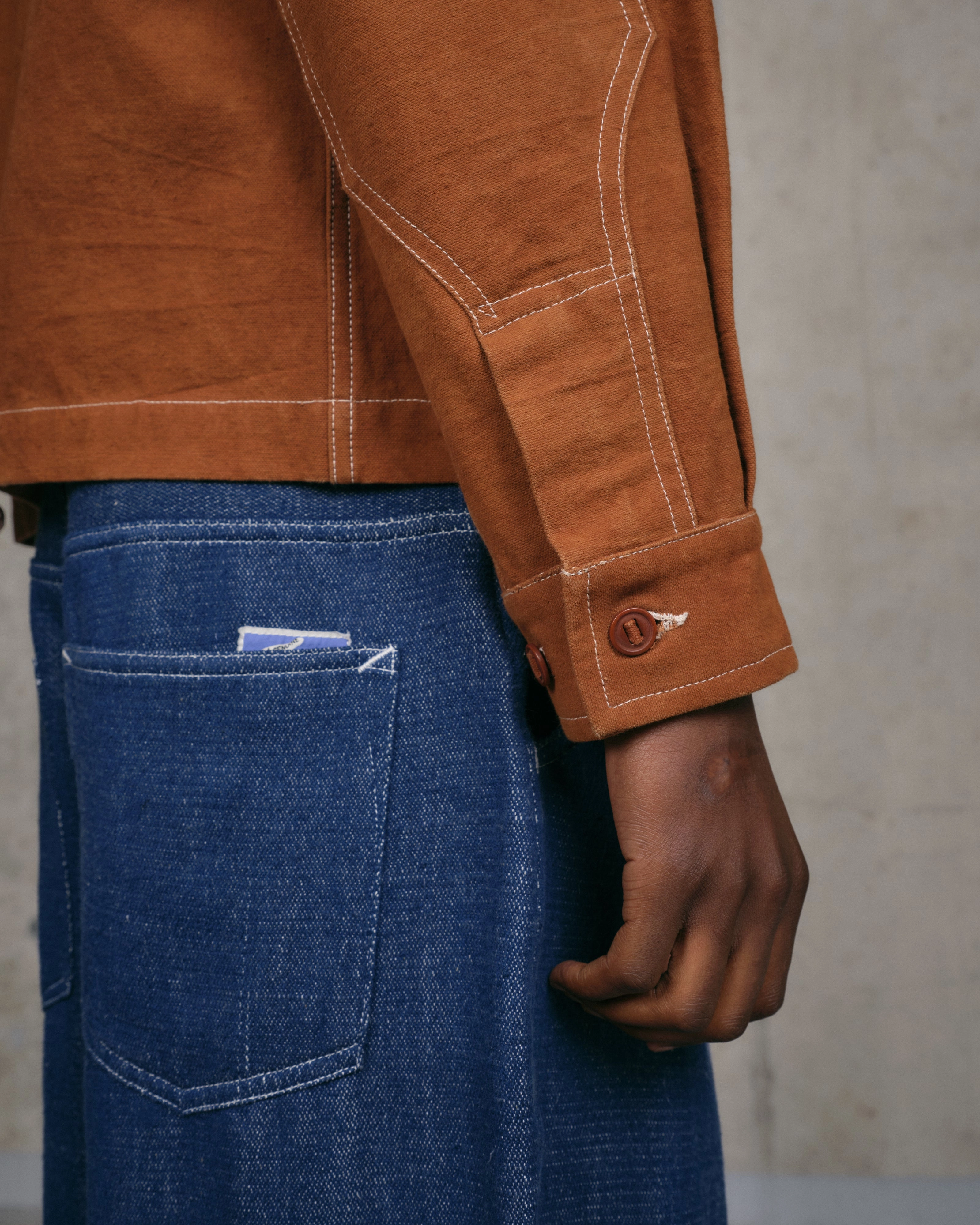 555 Jacket - Brown Wonky-Wear Light and Comfortable Wear