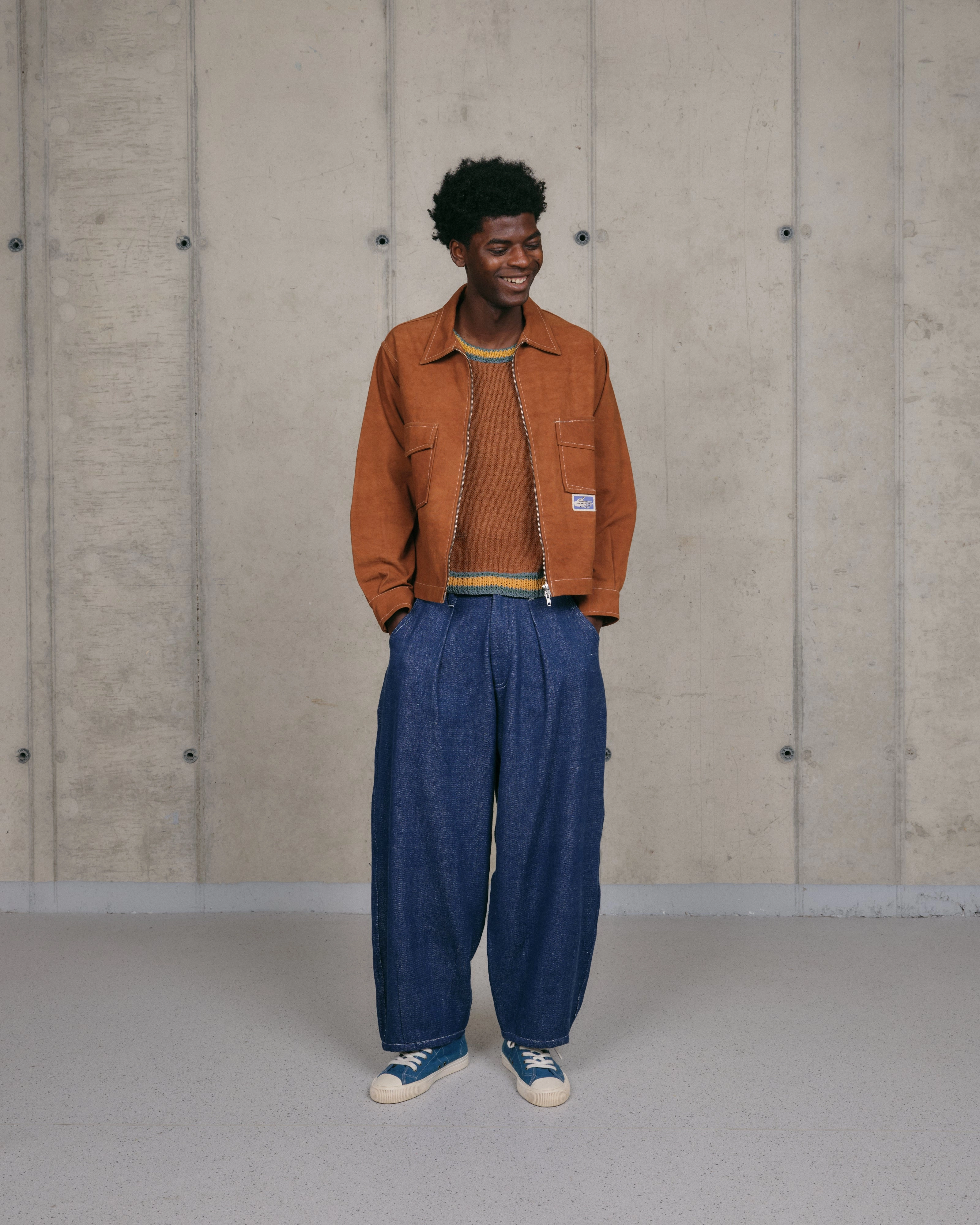 555 Jacket - Brown Wonky-Wear Smooth Line