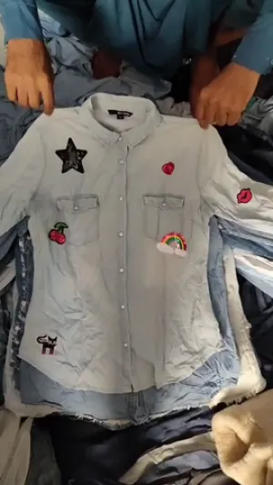 Ladies Denim Shirts -55 pieces