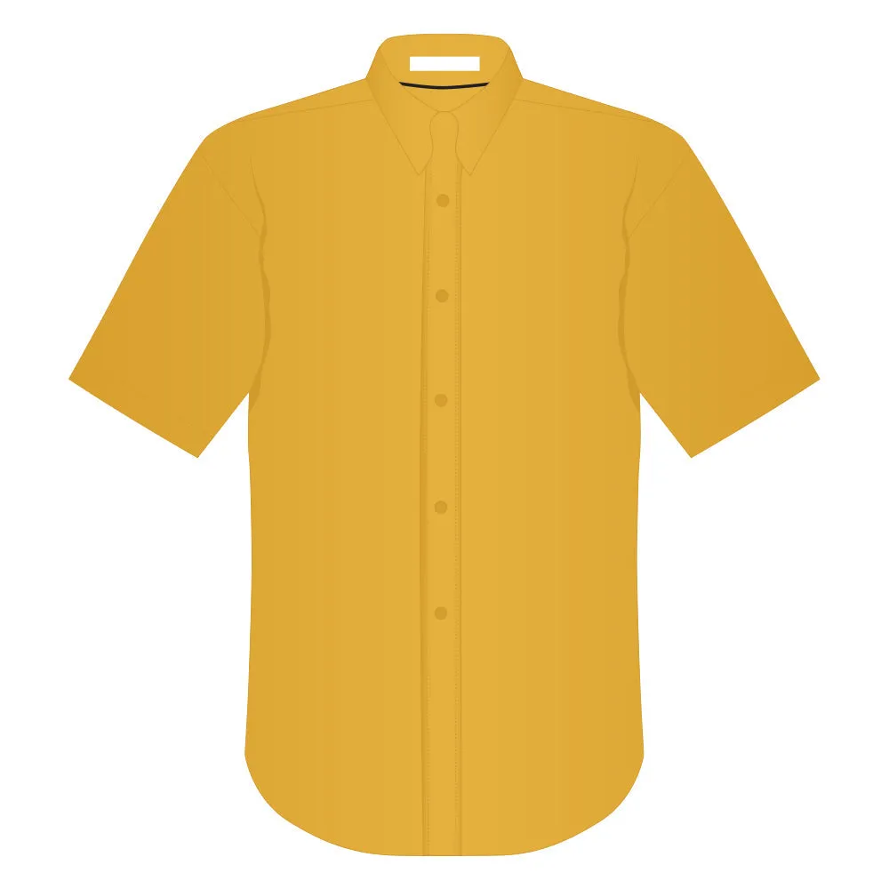 Ladies Easy Care Short Sleeve Woven Shirt Athletic Gold