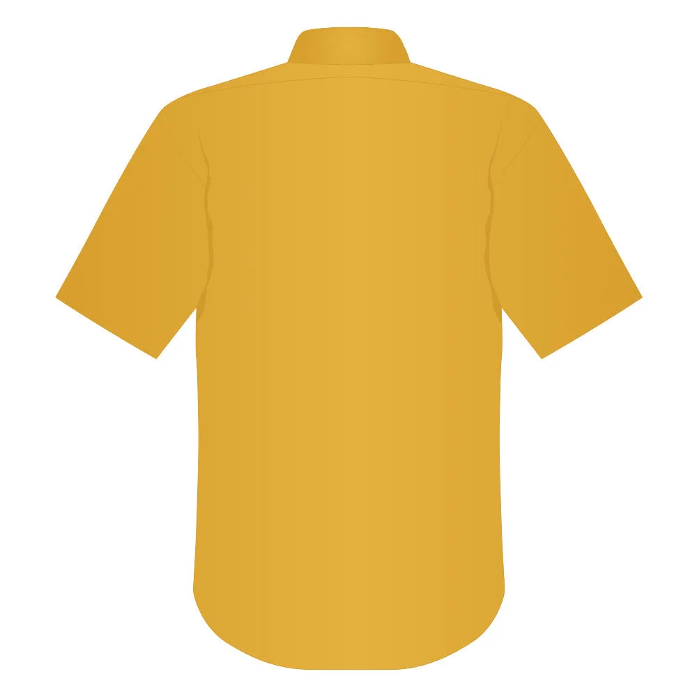 Ladies Easy Care Short Sleeve Woven Shirt Athletic Gold