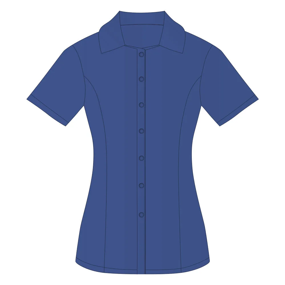Ladies Everday Short Sleeve Shirt True Royal