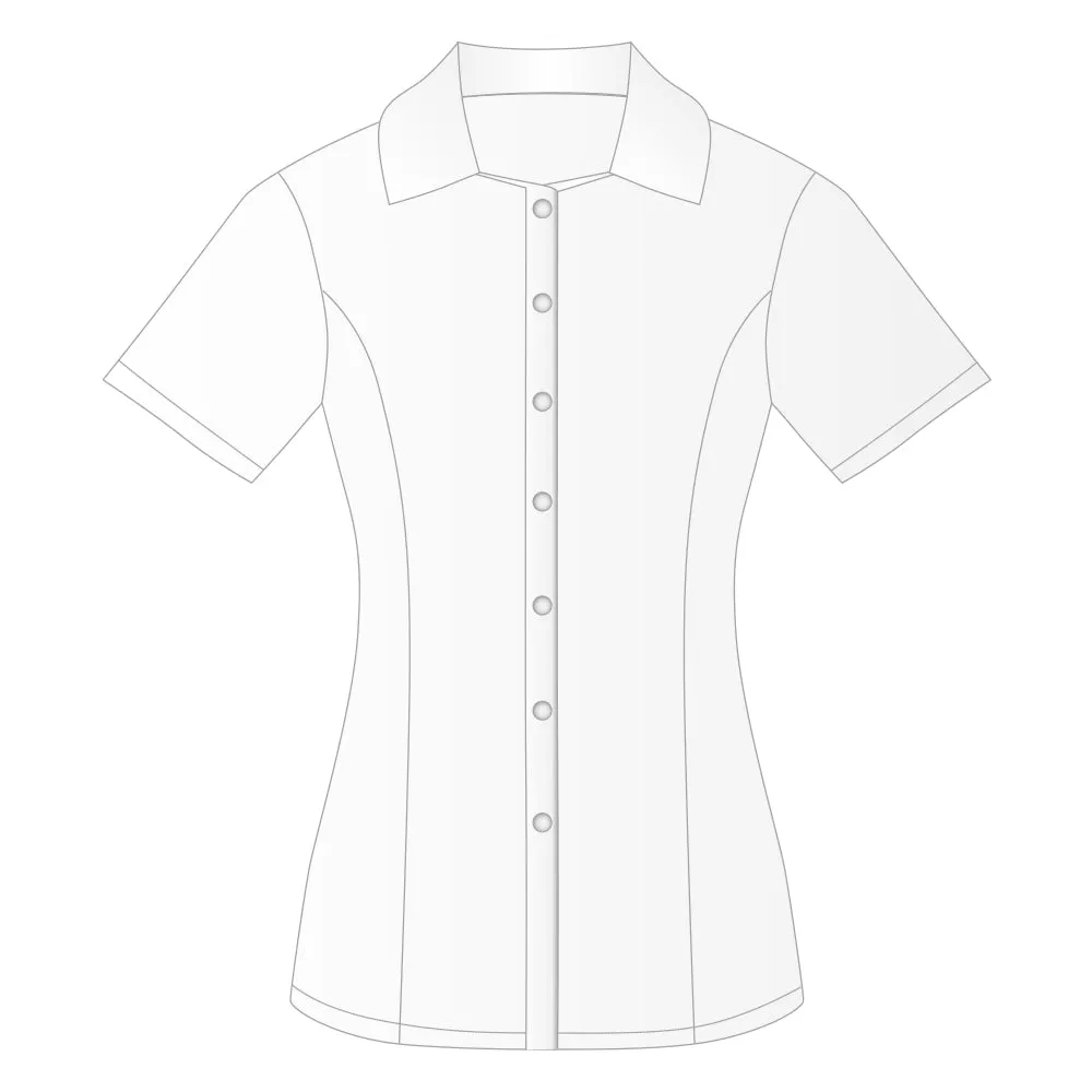 Ladies Everday Short Sleeve Shirt White