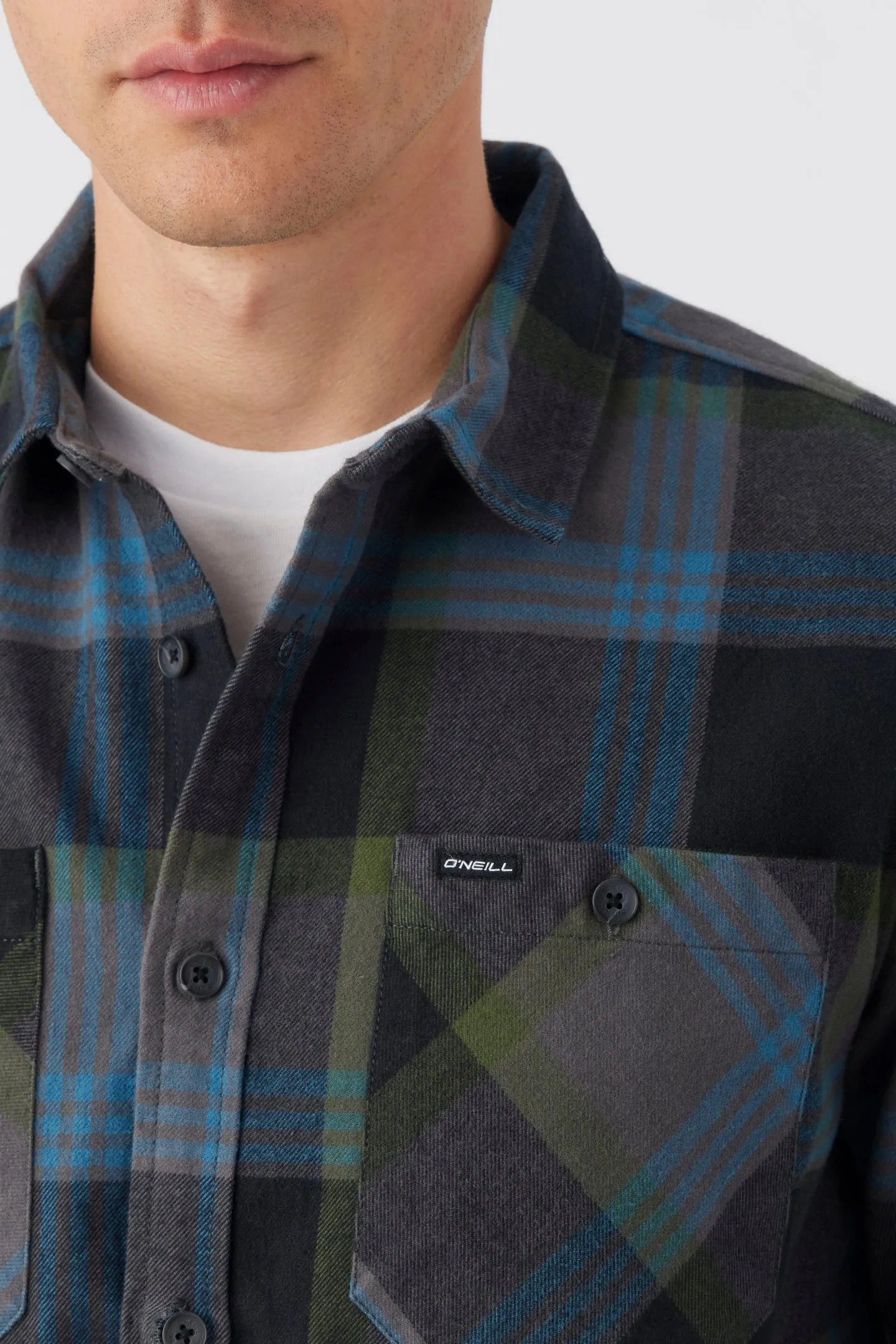 LANDMARKED FLANNEL LONG SLEEVE SHIRT