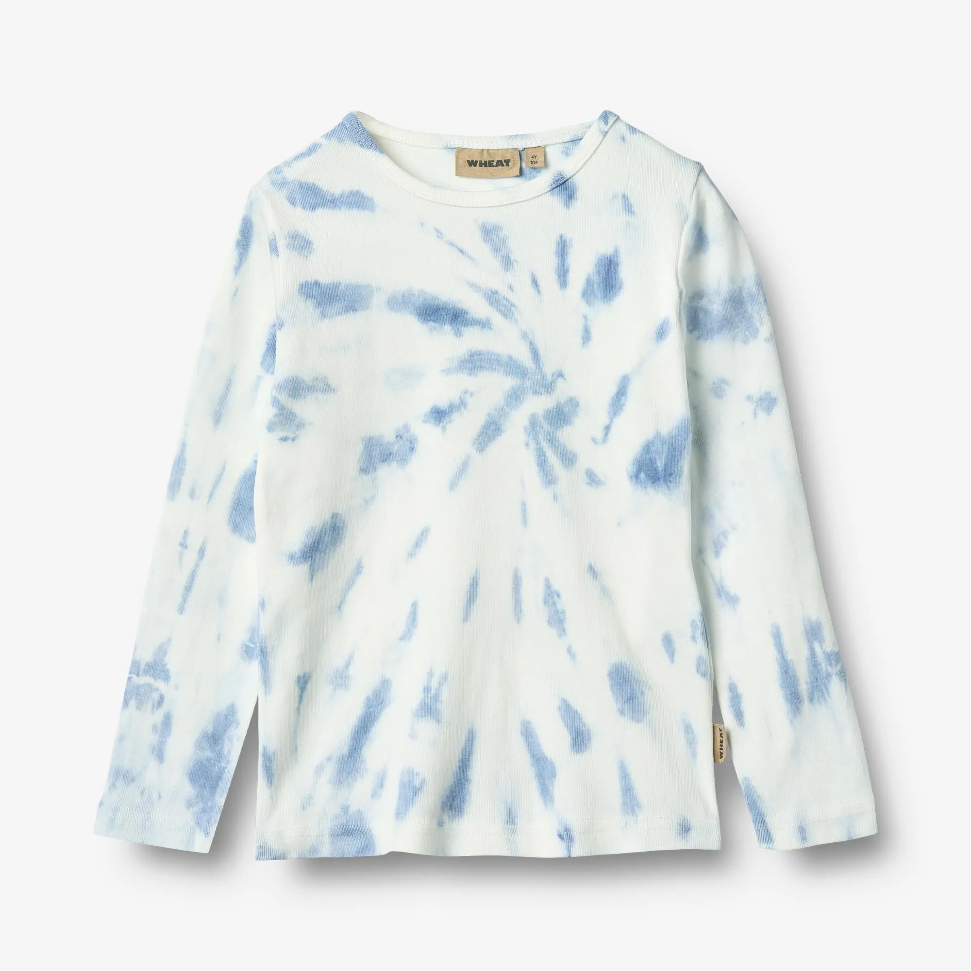 Langærmet T-shirt Stig - blue tie dye