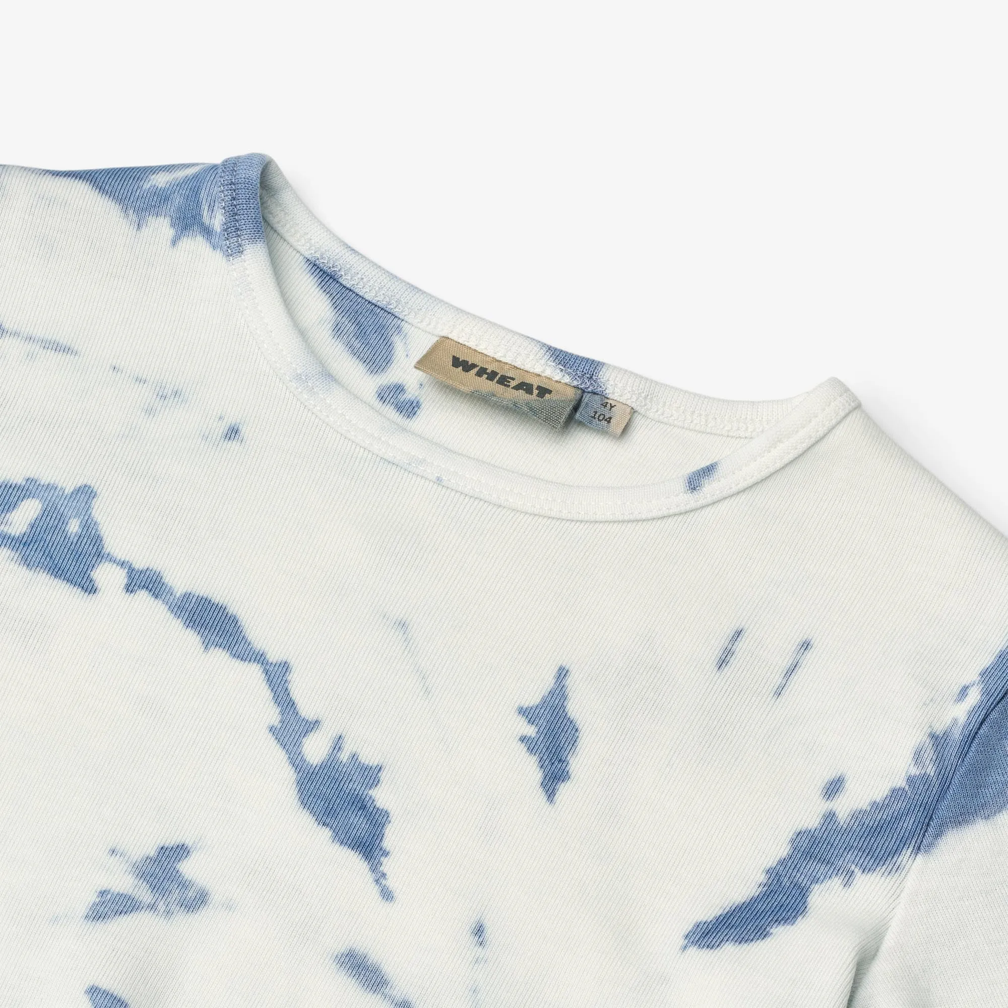 Langærmet T-shirt Stig - blue tie dye