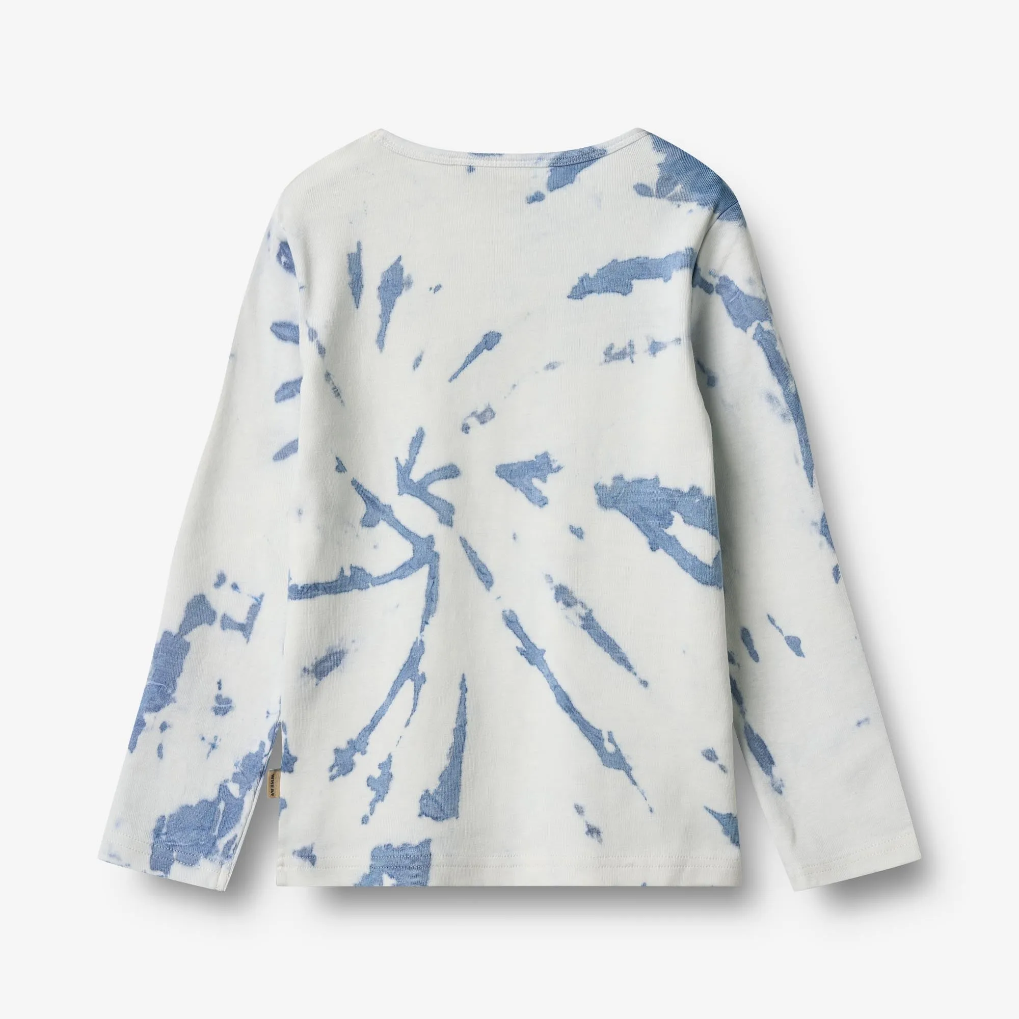 Langærmet T-shirt Stig - blue tie dye