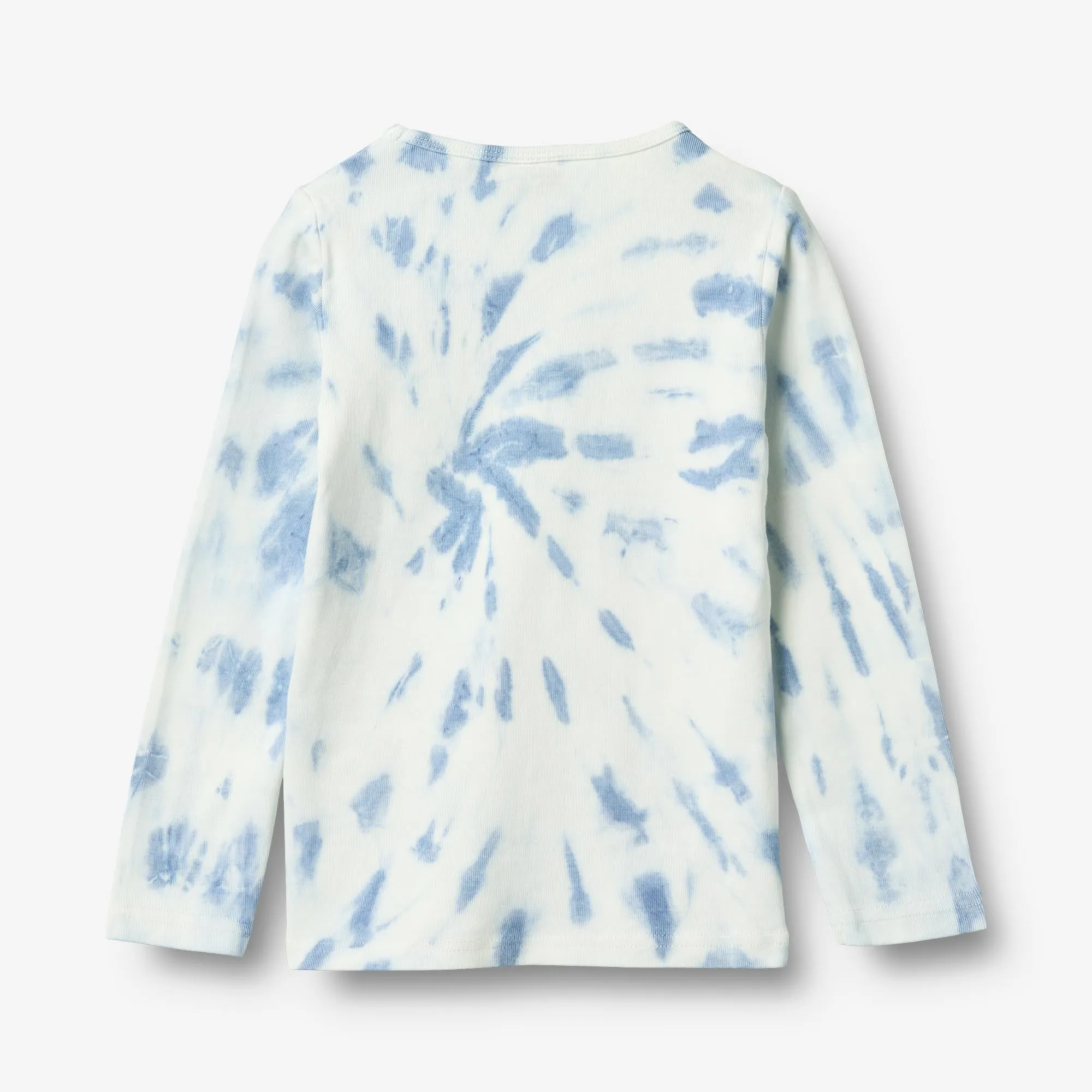 Langærmet T-shirt Stig - blue tie dye
