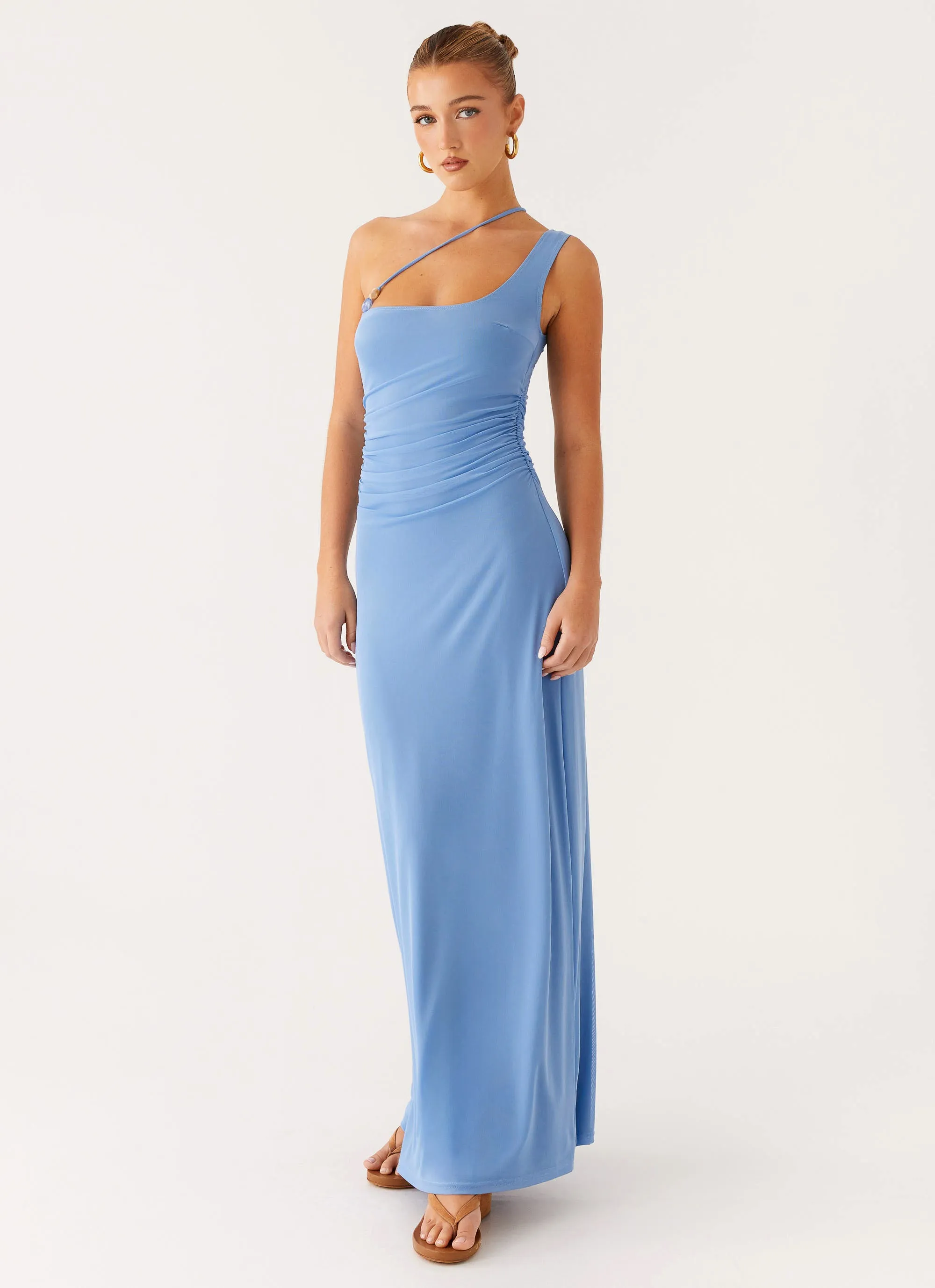 Larisa Maxi Dress - Cornflower Blue Cool Elegance Polished Motion