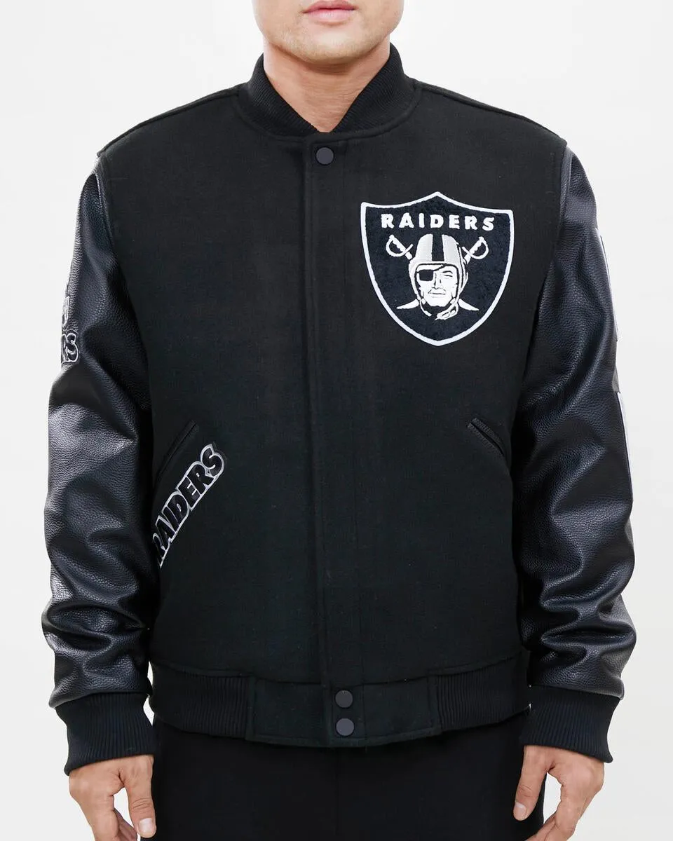 Las Vegas Raiders Logo Varsity Jacket