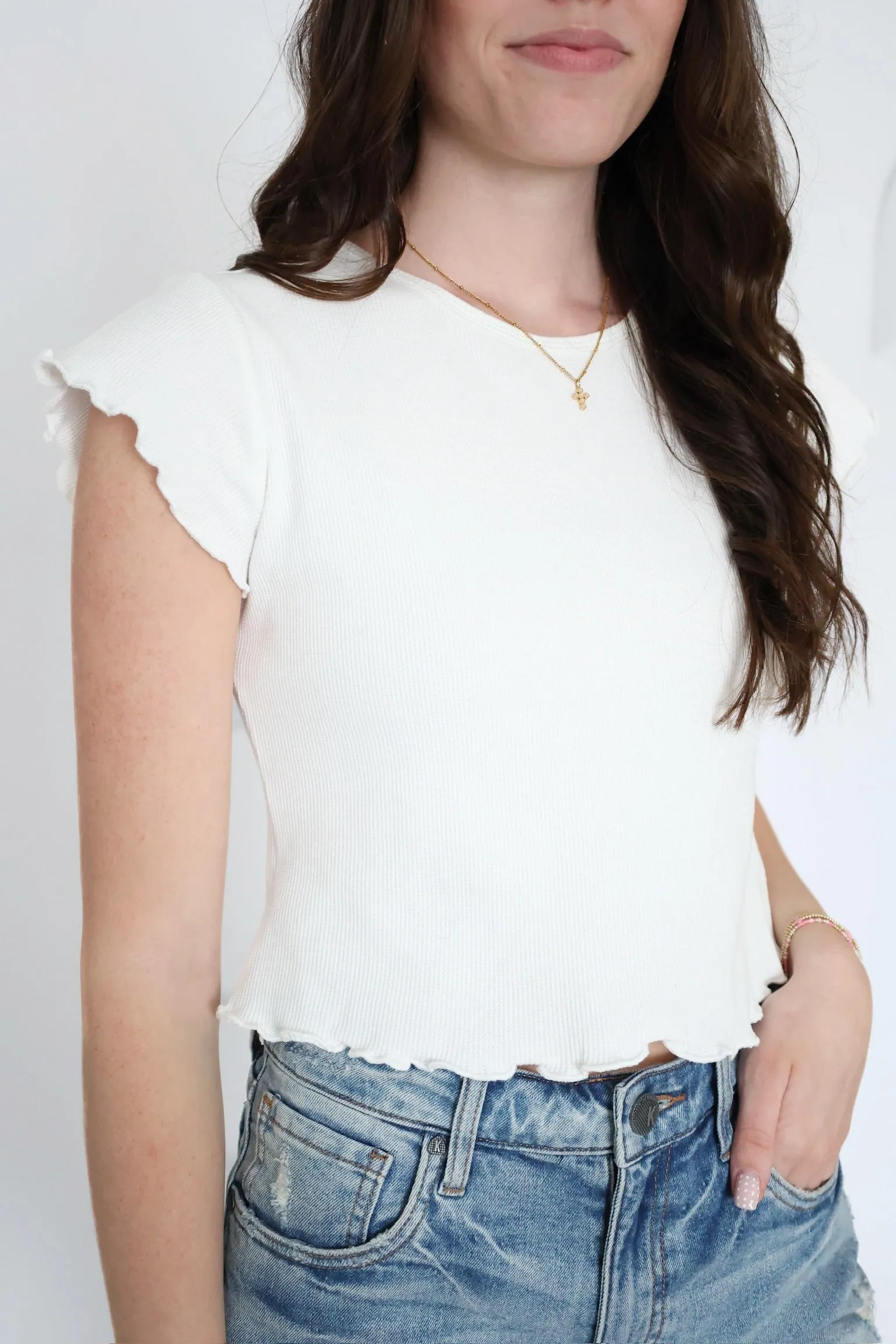 Lauren Ribbed Tee MultiPurposeUtility