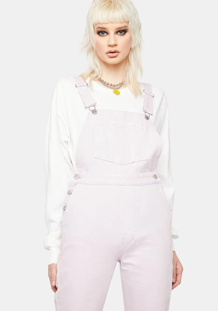 Lavender Original Denim Overalls