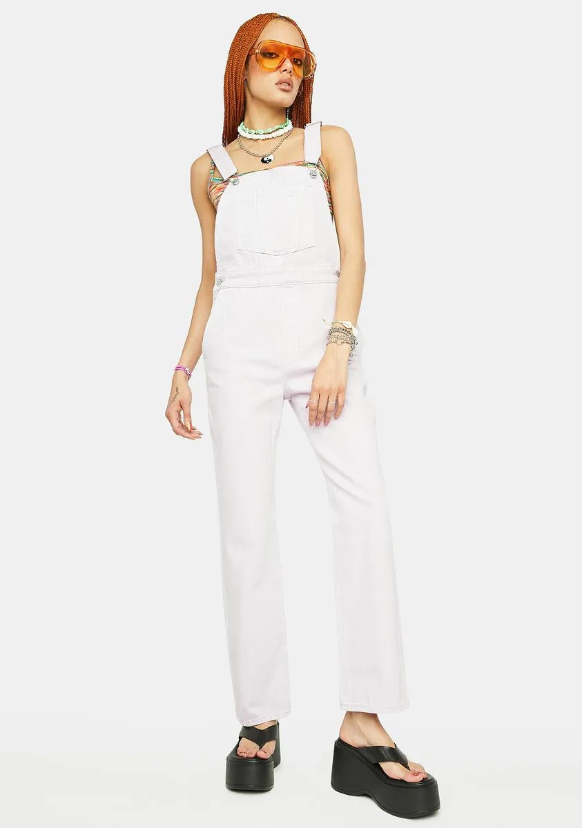 Lavender Original Denim Overalls