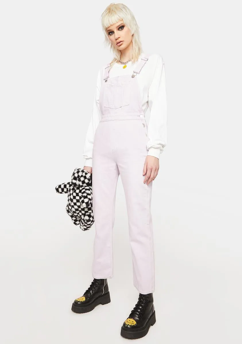 Lavender Original Denim Overalls