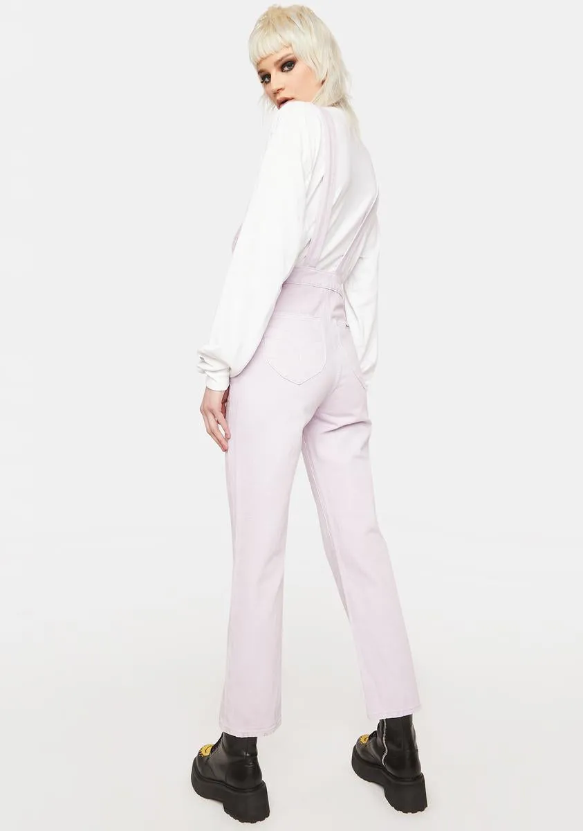Lavender Original Denim Overalls
