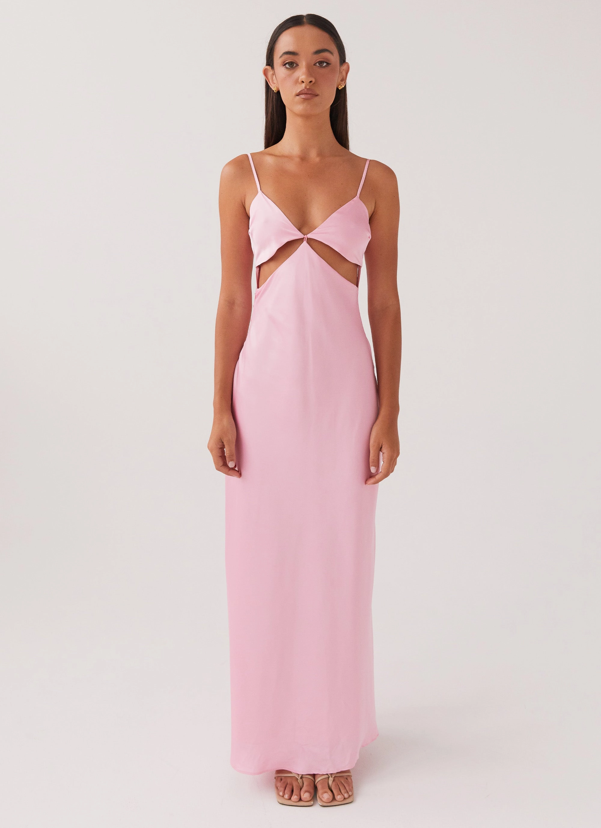 Travel Friendly Sharp Mood Pretty In Pink Maxi Dress - Rose Quartz