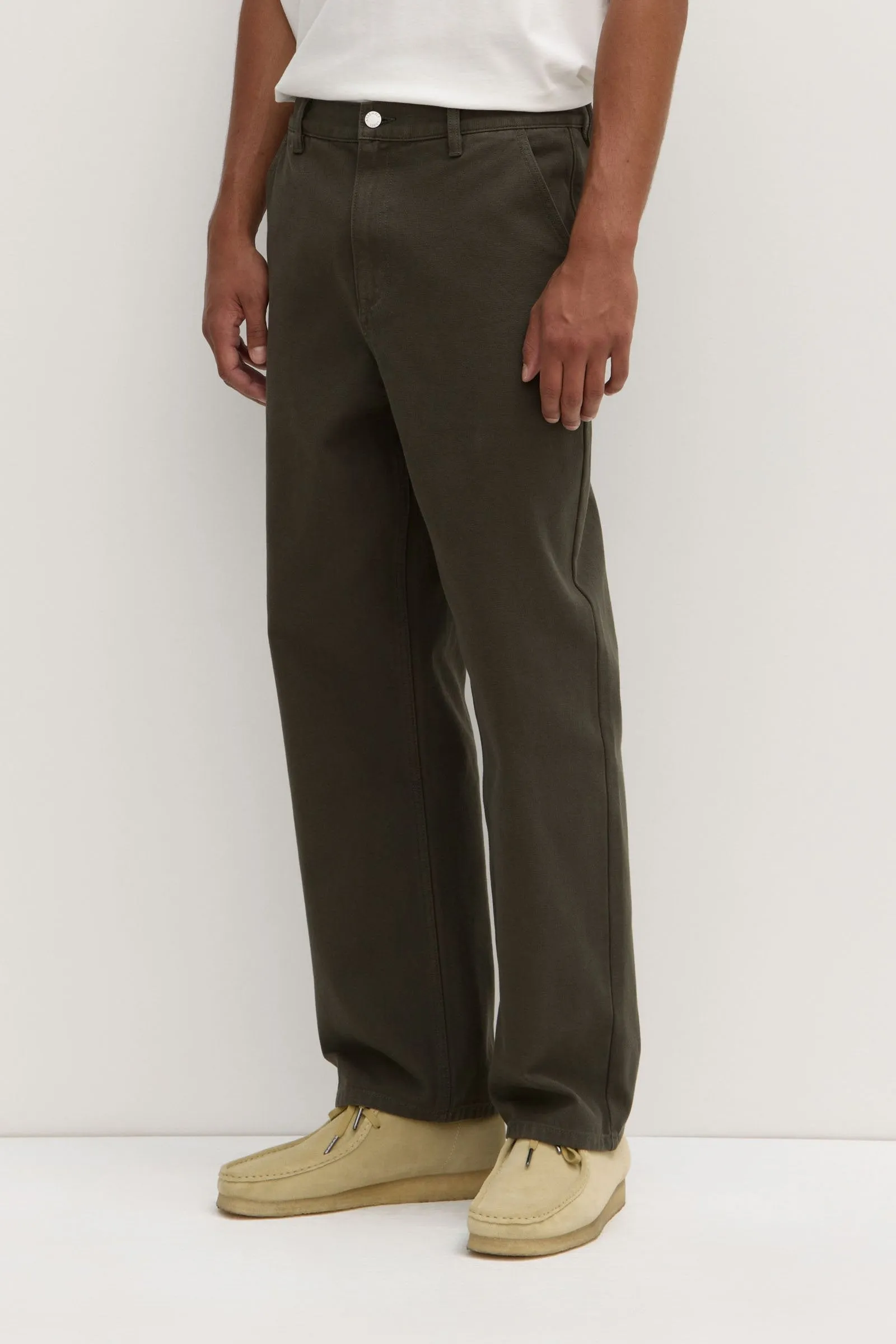 SlubTexture Airflow Mesh Panel Carpenter Pant