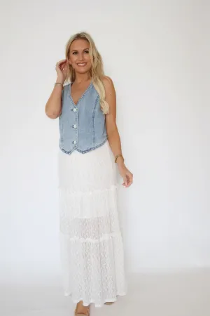 Tristan Maxi Skirt OdorResistantTreatment elastic waistband