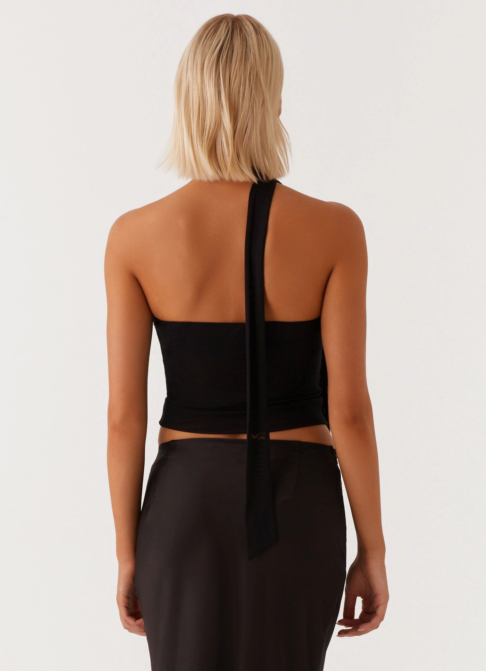 Hot Like Me Scarf Top - Black RecycledBlend