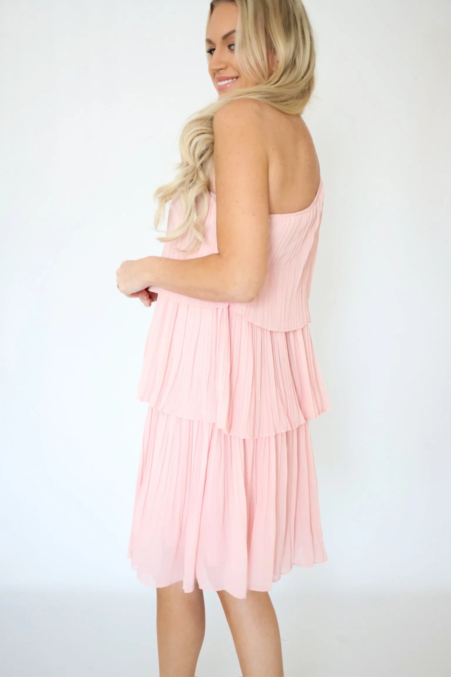 Comfy and Cozy Smart Style Leah One Shoulder Dress (FINAL SALE)