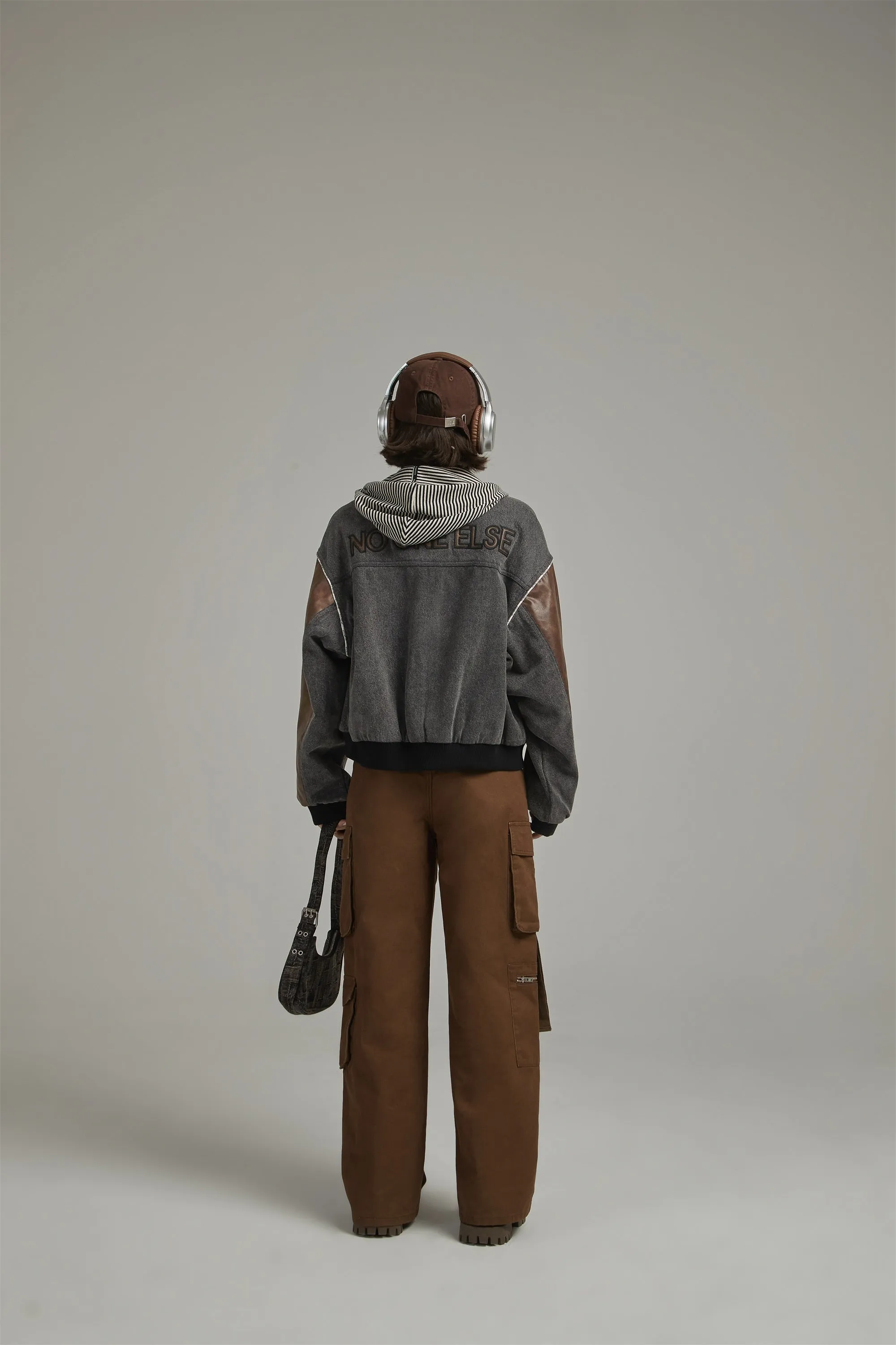 Leather Color Scheme Varsity Jacket
