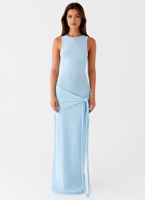 Leona Maxi Dress - Turquoise Color-Blocked Urban Light