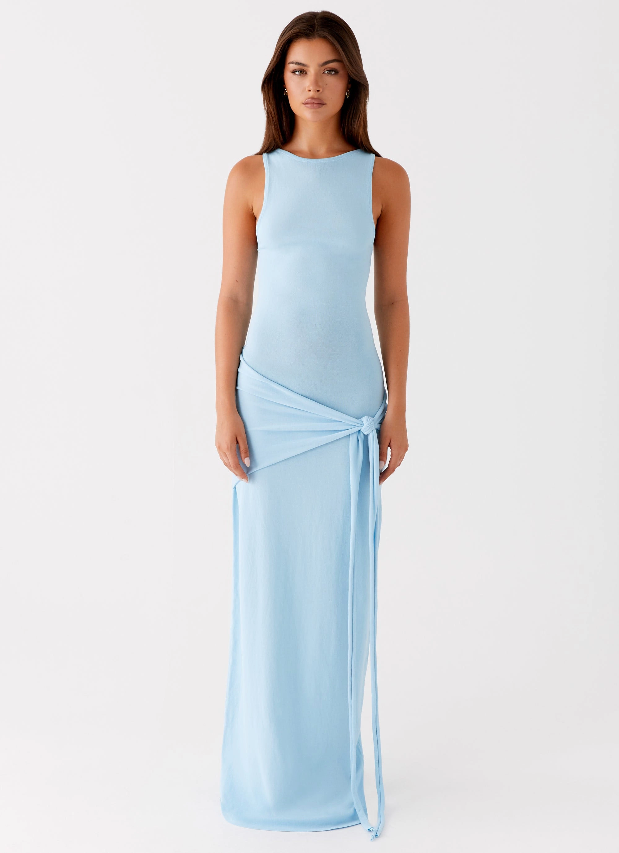 Leona Maxi Dress - Turquoise Color-Blocked Urban Light