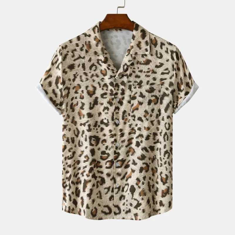 Leopard Print Hawaiian Shirt