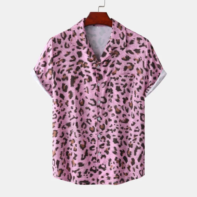 Leopard Print Hawaiian Shirt