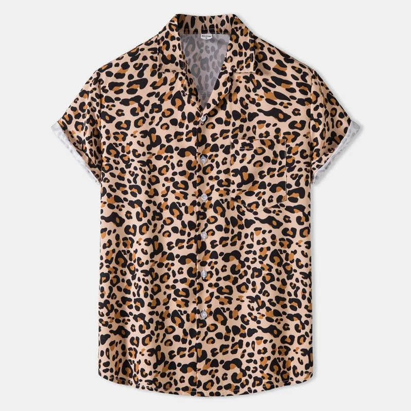 Leopard Print Hawaiian Shirt