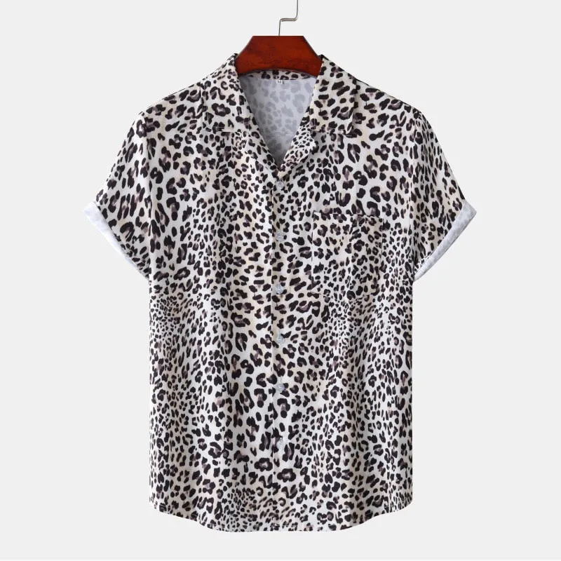 Leopard Print Hawaiian Shirt