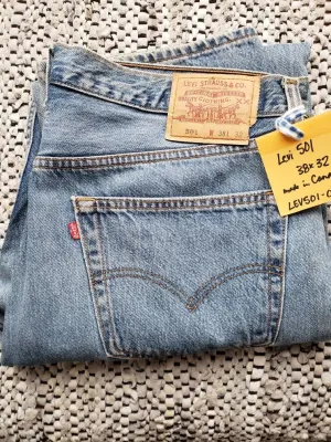 Levi's 501 - 38"x32" Made in Canada red tab, SOLD