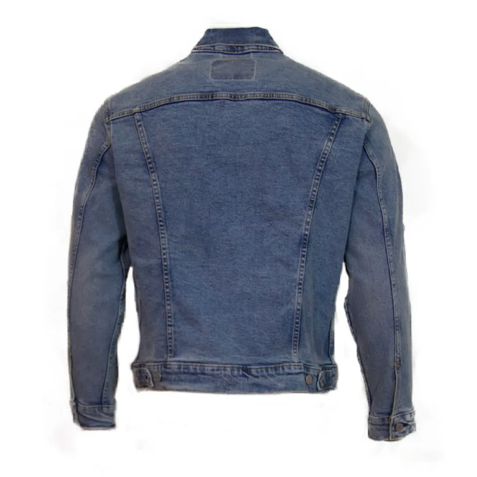 Levi's Men's Denim Jean Jacket Premium Trucker Style Long Sleeve Button Up Coat
