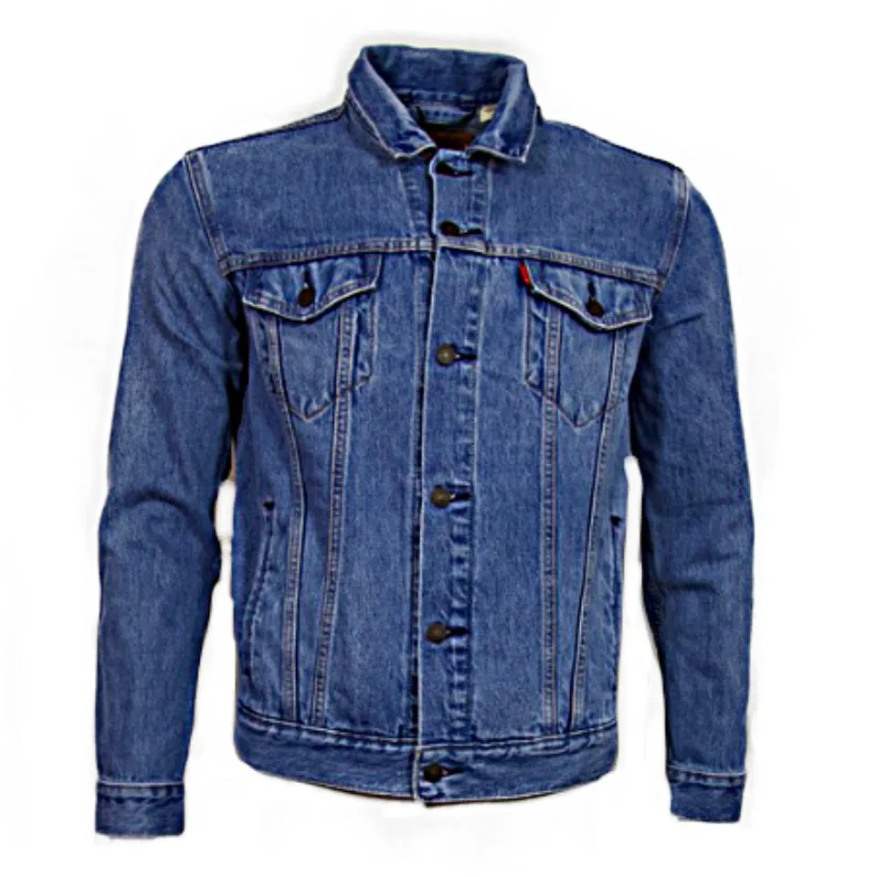 Levi's Men's Denim Jean Jacket Premium Trucker Style Long Sleeve Button Up Coat