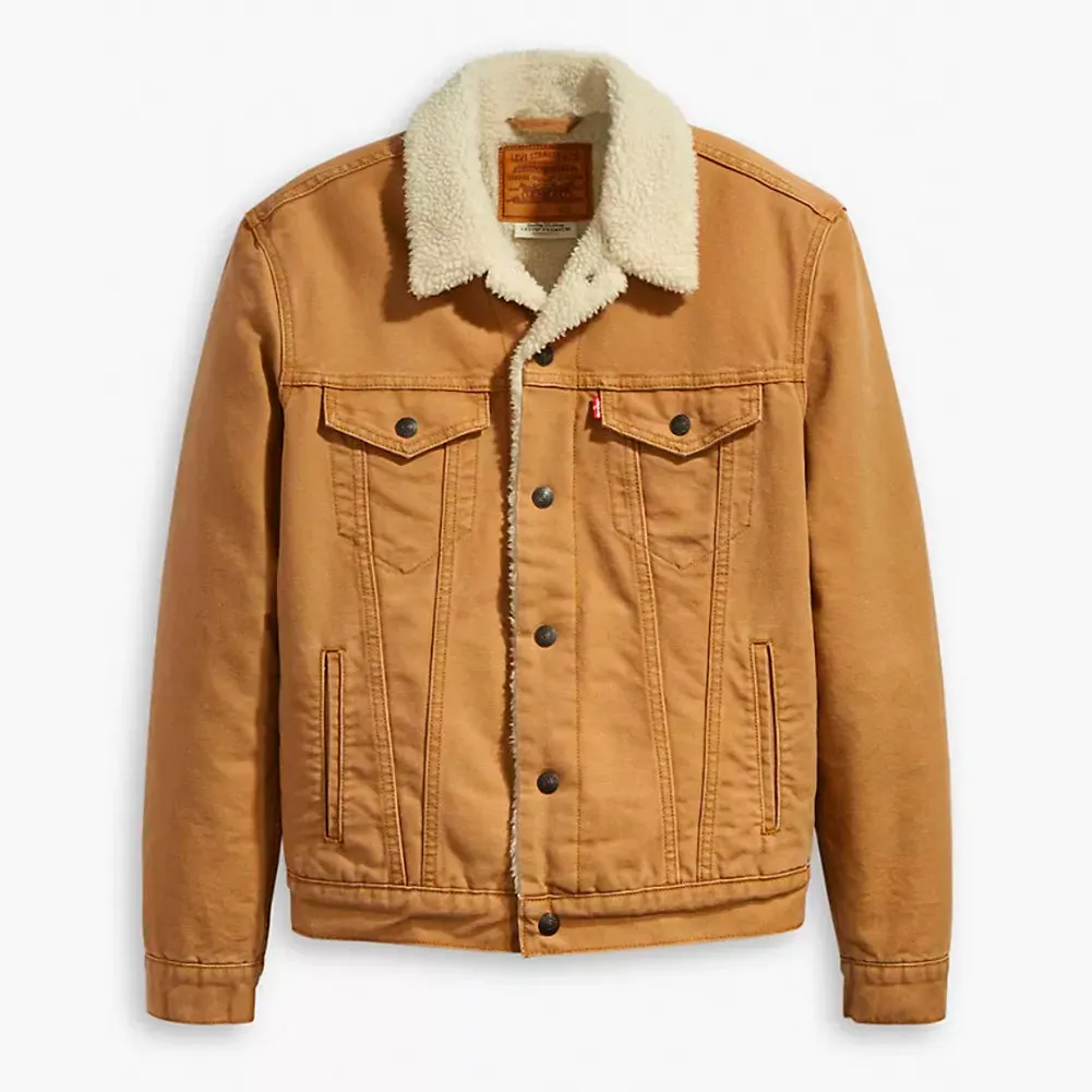 Levi's Men's Jacket Denim Sherpa Lined Insulated Trucker Denim Jacket 16365