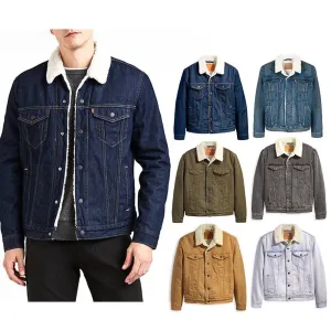 Levi's Men's Jacket Denim Sherpa Lined Insulated Trucker Denim Jacket 16365