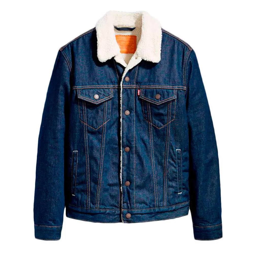 Levi's Men's Jacket Denim Sherpa Lined Insulated Trucker Denim Jacket 16365